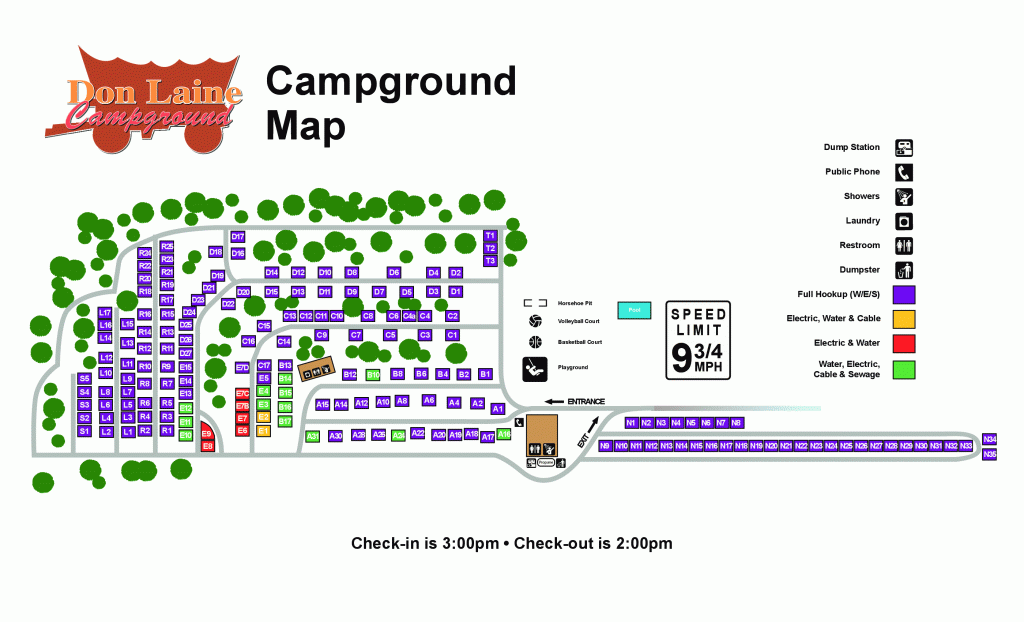 Don Laine Campground LGL Map